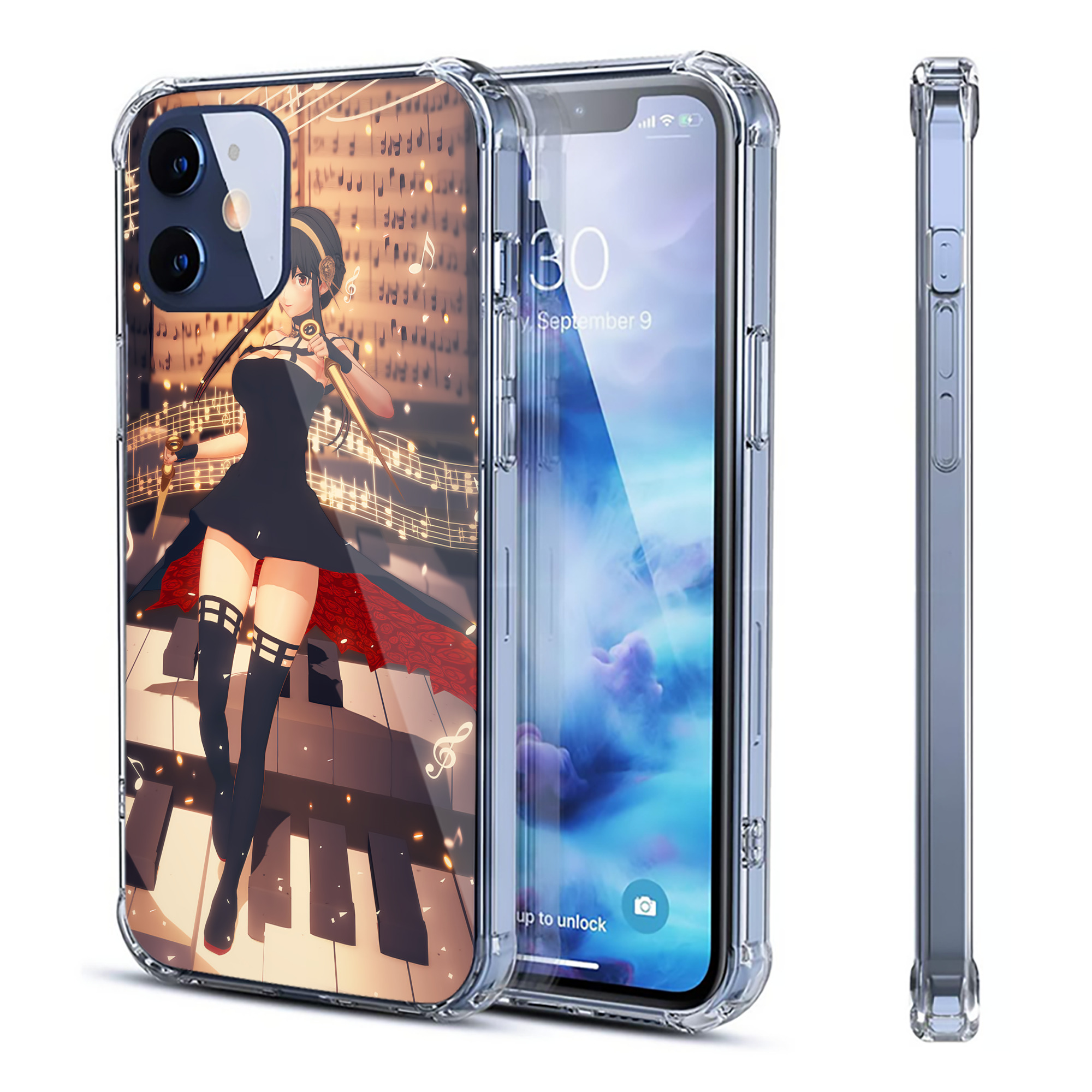 （画像用） SPY×FAMILY间谍家家酒 【iPhone 12シリーズ対応】透明スマホケース（クリアソフトケース）